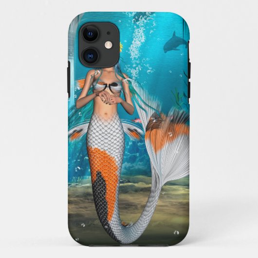 青い人魚 Case-Mate iPhoneケース (裏面)