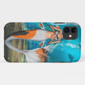 青い人魚 Case-Mate iPhoneケース (裏面(横))
