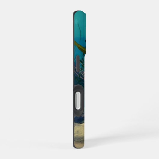 青い人魚 iPhone 16ケース (右側面)