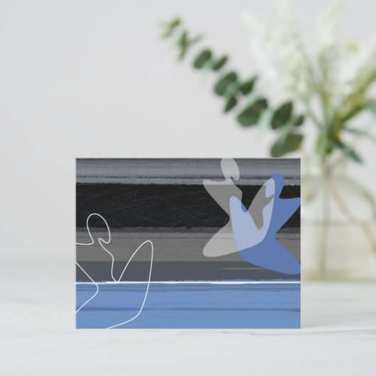 青い人 ポストカード (スタンド正面)