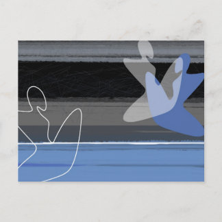 青い人 ポストカード