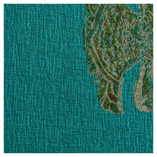 青い仏像 ファブリック (見本)