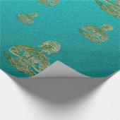 青い仏像 ラッピングペーパー (角)