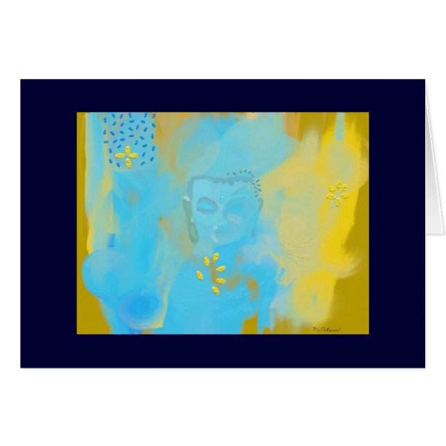 青い仏 (正面横)