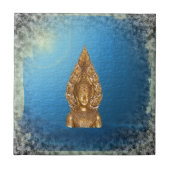 青い仏 タイル (正面)