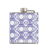 青い仕上げパターン名モノグラム フラスク (裏面)