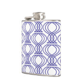 青い仕上げパターン フラスク (左)