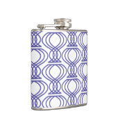 青い仕上げパターン フラスク (右)