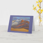 青い代表団 カード (黄色い花)