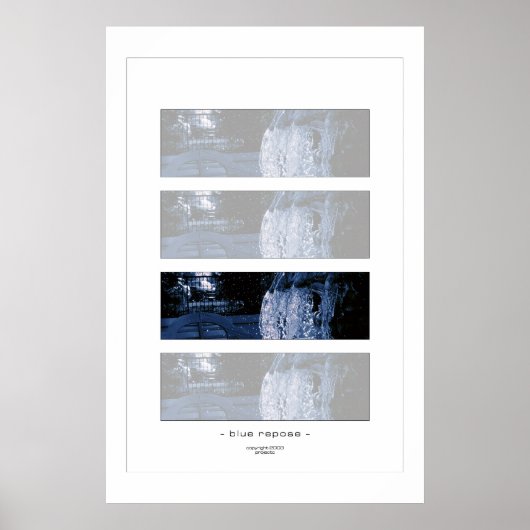 青い休息 ポスター (正面)