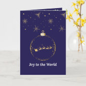 青い休日のグリーティングカード カード (黄色い花)