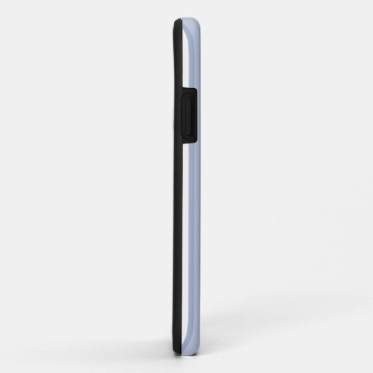 青い伝統的電話ストライプのケース Case-Mate iPhoneケース (裏面/右)