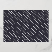 青い伝統的Joy写真クリスマスの貝 箔シーズンカード (裏面)