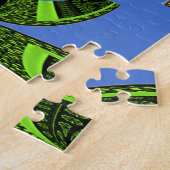 青い伝統 ジグソーパズル (側面)