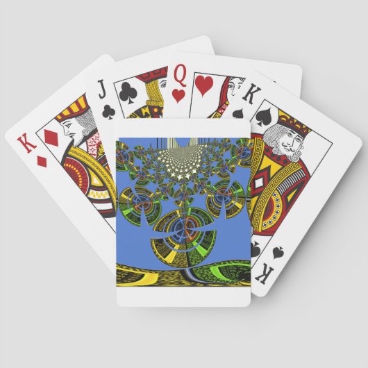 青い伝統 トランプ (裏面)