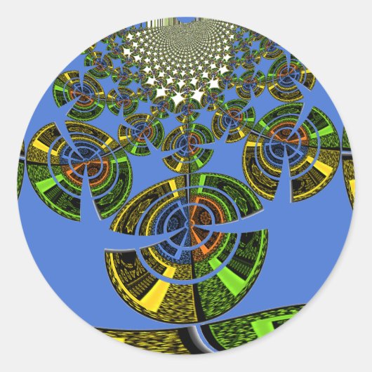 青い伝統 ラウンドシール (正面)