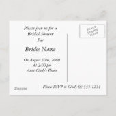 青い何か インビテーションポストカード (裏面)