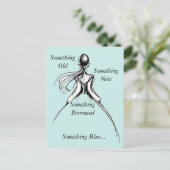 青い何か インビテーションポストカード (スタンド正面)