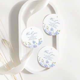 青い何か ドゥー フローラル ブライダル シャワー フェイバータグ