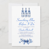 青い何か ドゥ フレンチ ブライダル シャワー 招待状 (正面)