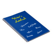 青い作家のノート ノートブック (右側)