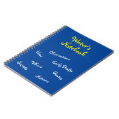 青い作家のノート ノートブック (左側)