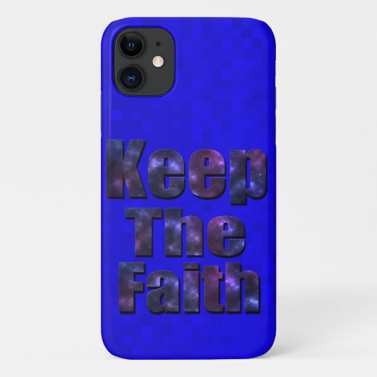 青い保信仰のロゴ Case-Mate iPhoneケース (裏面)