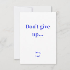 青い信仰与えは…愛、神の手紙カード ノートカード