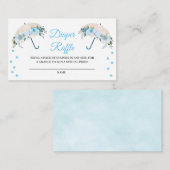 青い傘のおむつくじ封入カード エンクロージャーカード (正面/裏面)