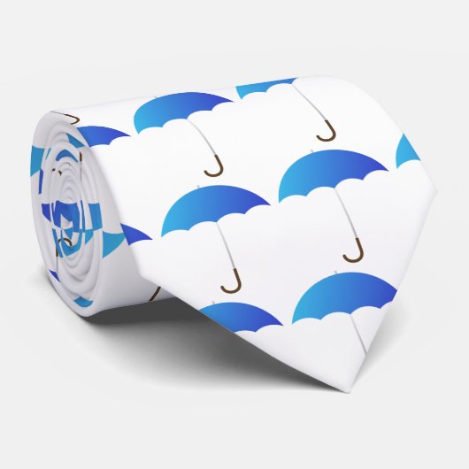 青い傘 ネクタイ (ロール)