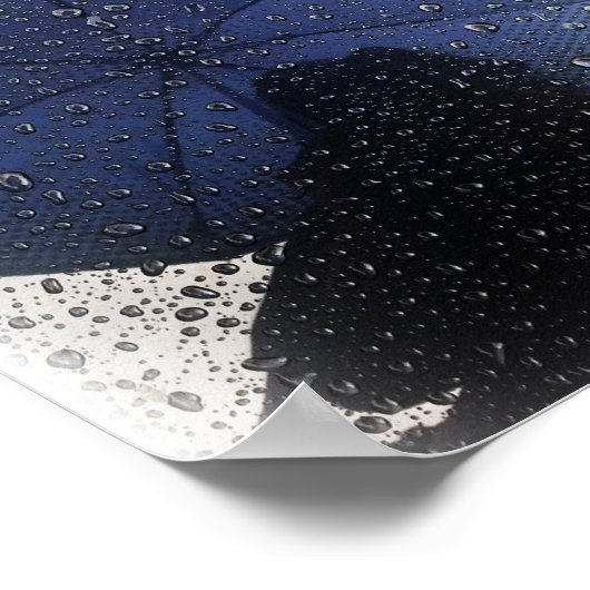 青い傘 ポスター (角)