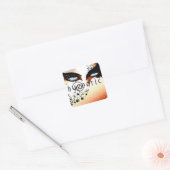 青い催眠眼メイクアップ スクエアシール (封筒)