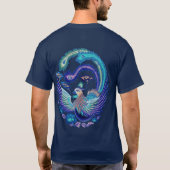 青い優美のワイシャツ Tシャツ (裏面)