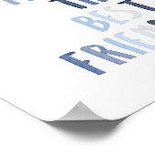 青い兄弟は友達最高ののプリント ポスター (角)