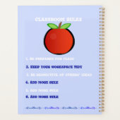 青い先生カレンダープランナー プランナー手帳 (裏面)