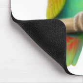 青い先頭に立たれたPionusのオウムのマウスパッド マウスパッド (コーナー)