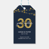 青い光のストリングス 30周年記念 ギフトタグ (正面)