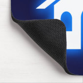 青い光の家 マウスパッド (コーナー)