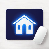青い光の家 マウスパッド (マウス)