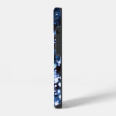 青い光の抽象画 iPhoneケース iPhone 14ケース (左側面)