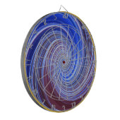 青い光の旋回絵を描 ダーツボード (正面左)