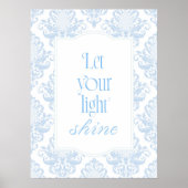 青い光を輝かせよう聖書の名言 ポスター (正面)