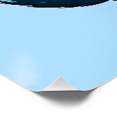 青い光沢のあるポスターの小さなアライグマ ポスター (コーナー)