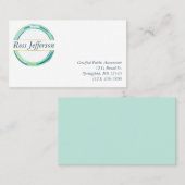 青い円のロゴ 名刺 (正面/裏面)