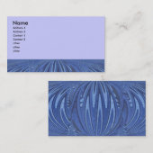 青い円の抽象芸術 名刺 (正面/裏面)