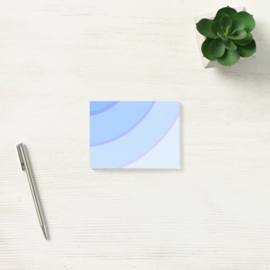青い円形のうずまきオンブレ ポストイット (オフィス)