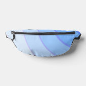 青い円形の渦巻グラデーションき ファニーパック (レイダウン)