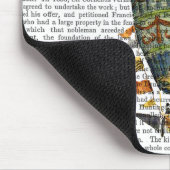 青い円筒形ホットエアバルーン マウスパッド (コーナー)