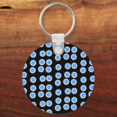 青い円 キーホルダー (正面)