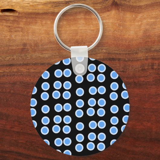 青い円 キーホルダー (正面)